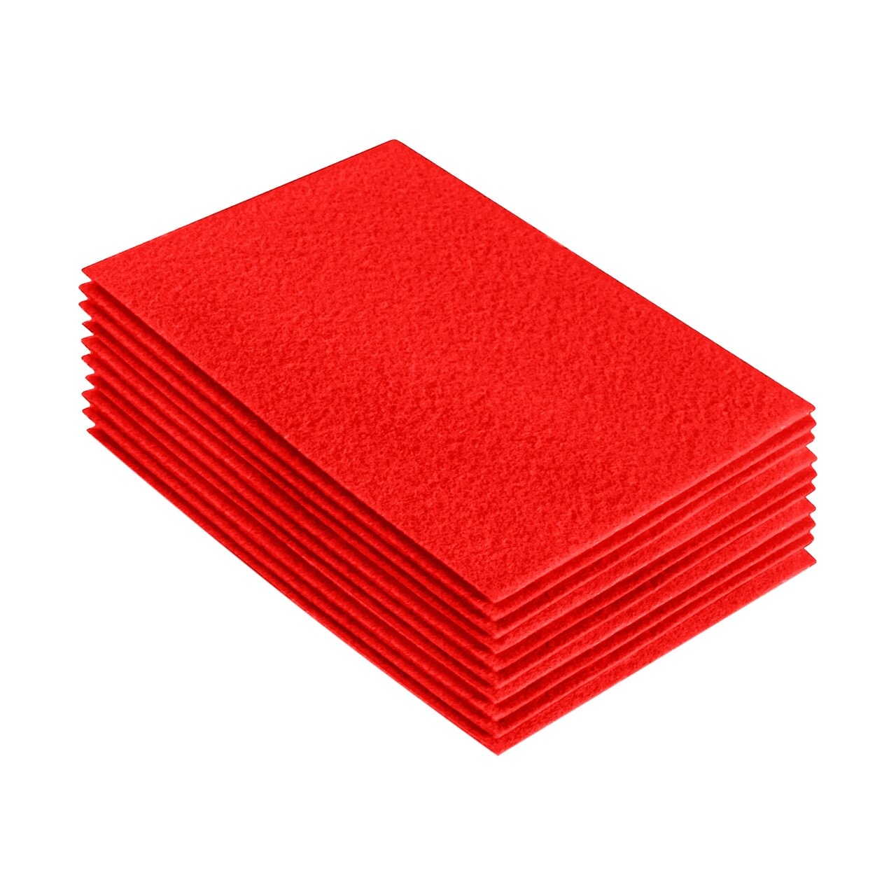 FabricLA Acrylic Felt Sheets for Crafts - Precut 9" X 12" Inches (20 cm X 30 cm) Felt Squares - Use Felt Fabric Craft Sheets for DIY, Hobby, Costume, and Decoration | Hot Orange - 10 Pieces